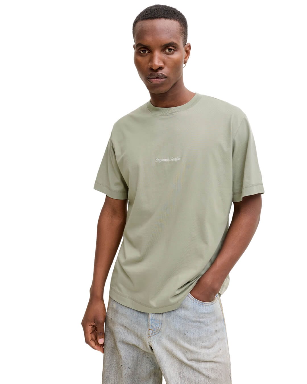 Jack & Jones T-Shirts Jack & Jones Kaki Jornorrebro Emb T-shirt