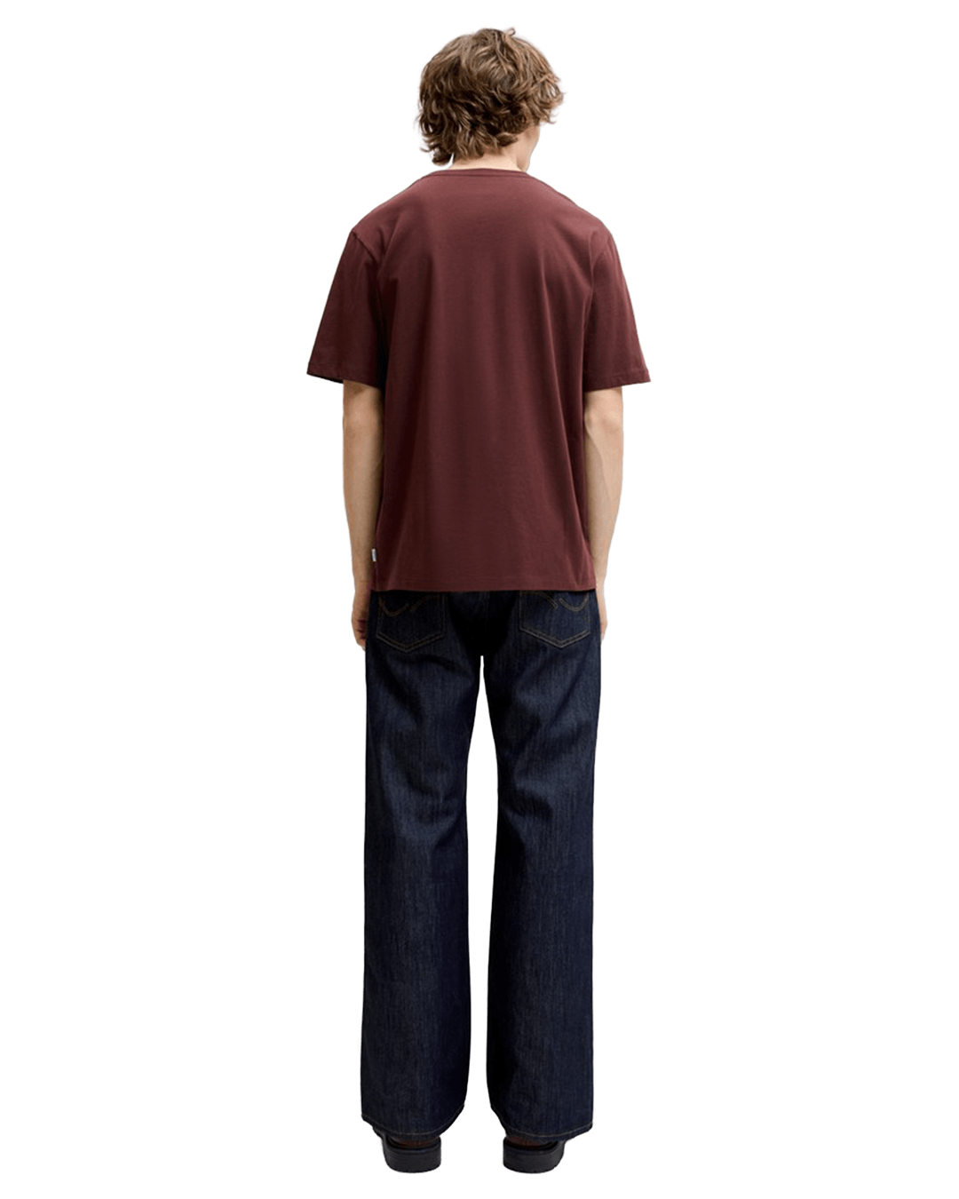 Jack & Jones T-Shirts Jack & Jones Purple Organic Basic Crew Neck T-Shirt