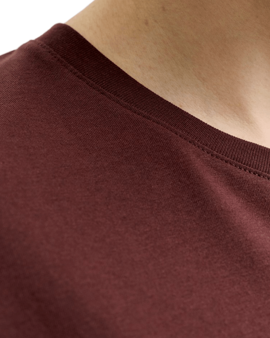 Jack & Jones T-Shirts Jack & Jones Purple Organic Basic Crew Neck T-Shirt