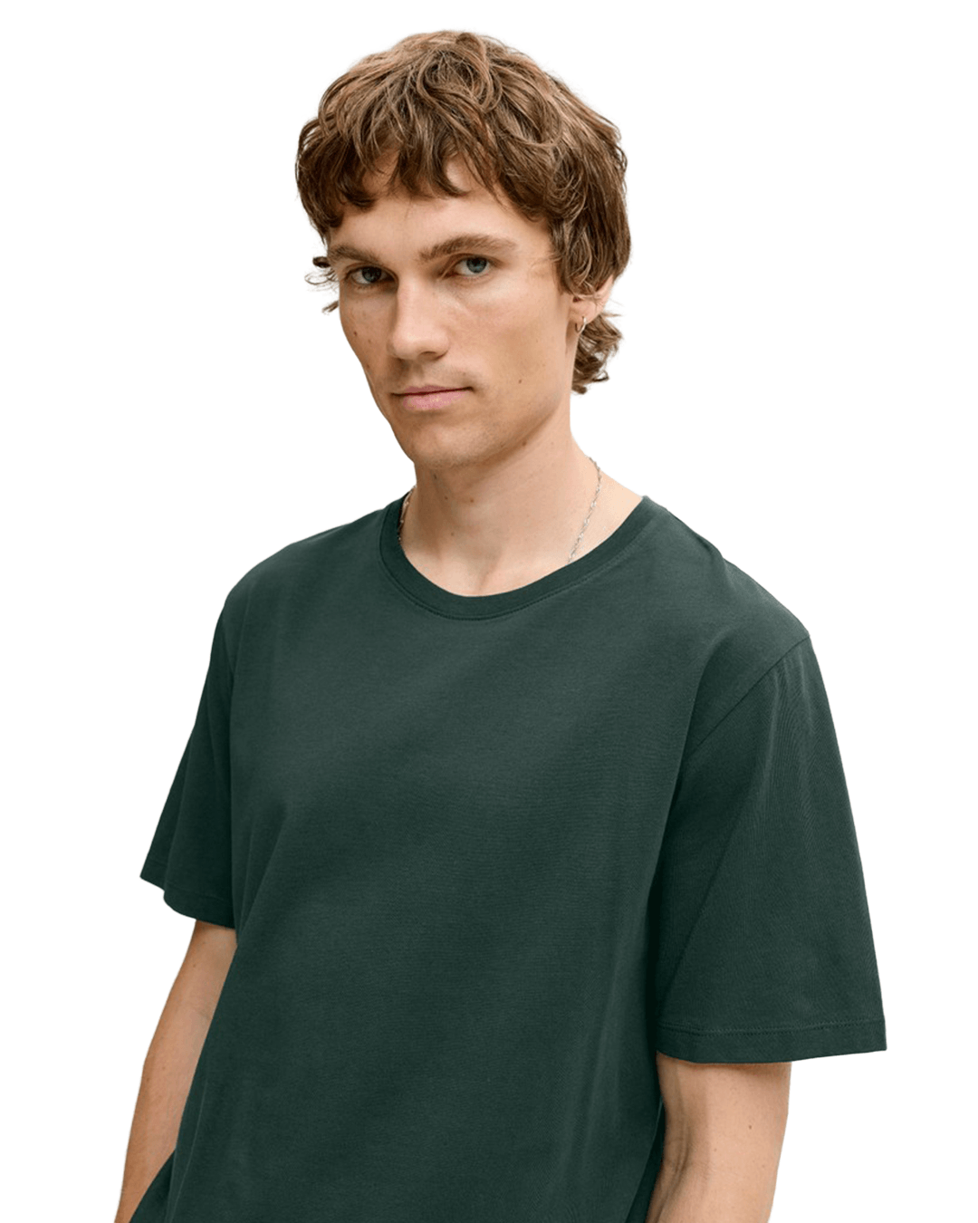 Jack & Jones T-Shirts Jack & Jones Turquoise Organic Basic Crew Neck T-Shirt