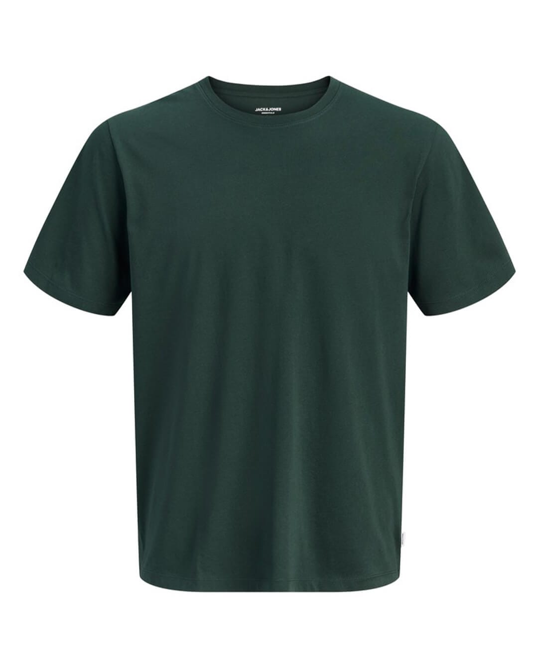 Jack & Jones T-Shirts Jack & Jones Turquoise Organic Basic Crew Neck T-Shirt