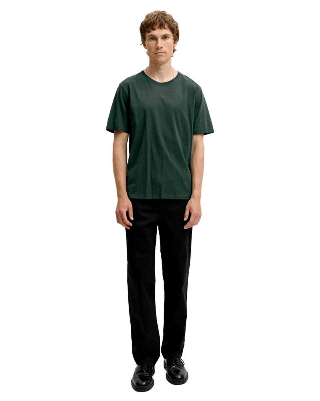 Jack & Jones T-Shirts Jack & Jones Turquoise Organic Basic Crew Neck T-Shirt