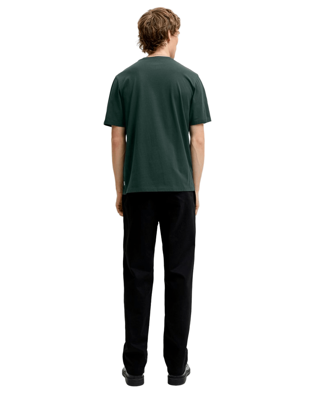 Jack & Jones T-Shirts Jack & Jones Turquoise Organic Basic Crew Neck T-Shirt