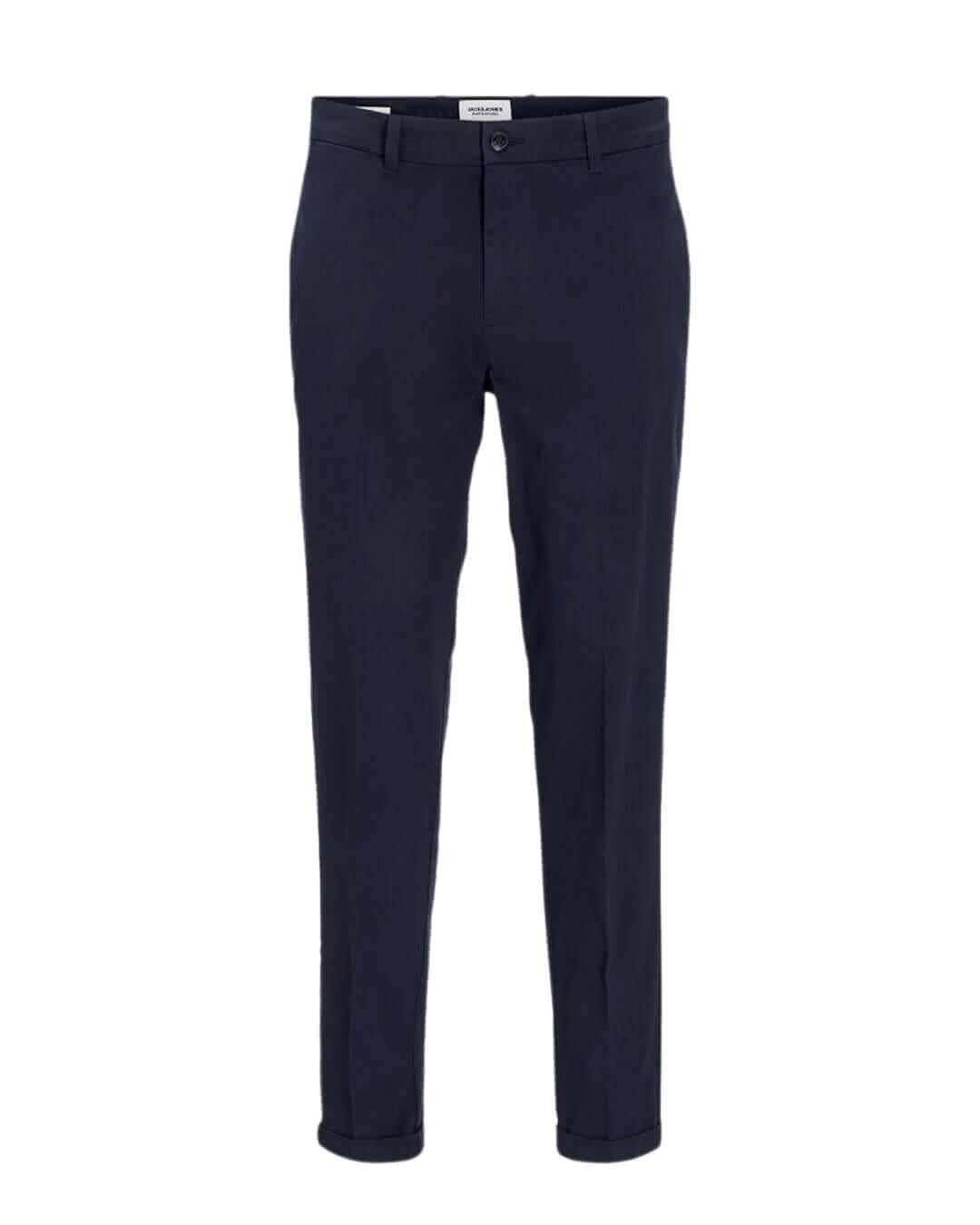 Jack &amp; Jones Trousers CHINOS MALE WOV CO77/COC20/EA3 DARK NAVY NewAW24