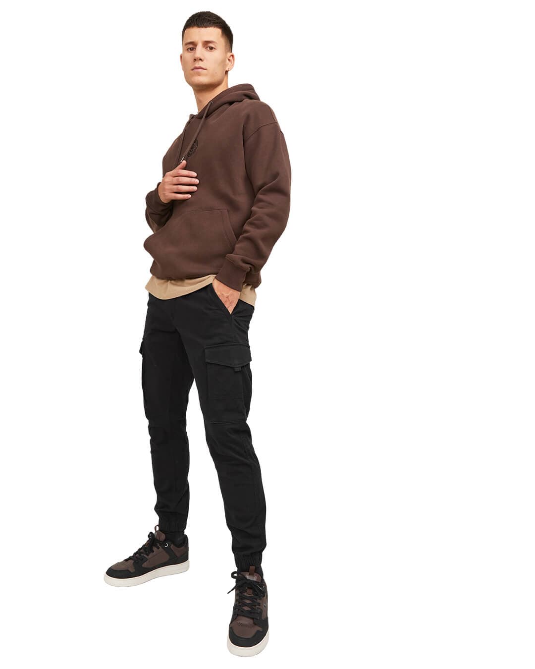 Jack&Jones Trousers Jack&Jones Black Flake Cargo