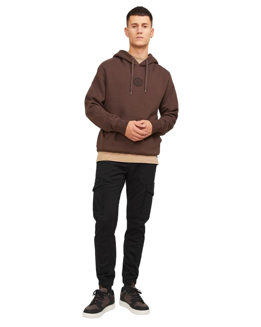 Jack&Jones Trousers Jack&Jones Black Flake Cargo
