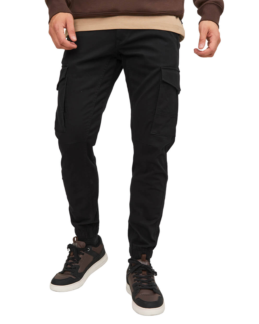 Jack&Jones Trousers Jack&Jones Black Flake Cargo