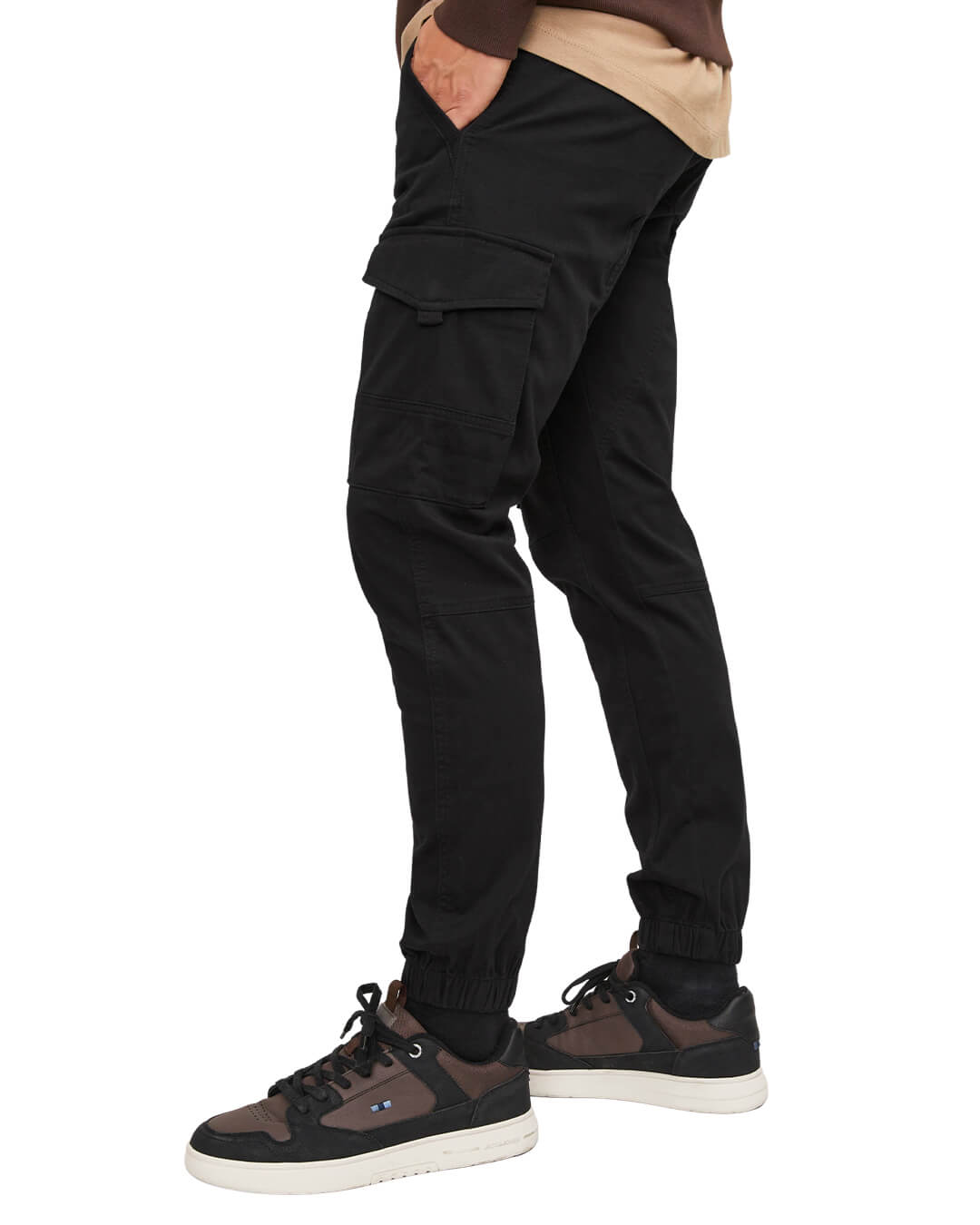 Jack&Jones Trousers Jack&Jones Black Flake Cargo