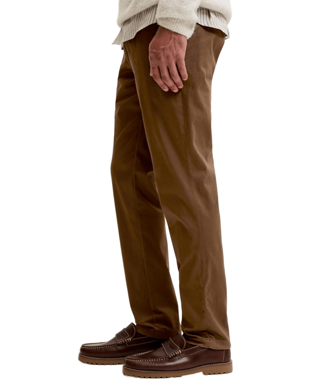 Jack & Jones Trousers Jack & Jones Brown Marco Bowie Slim Fit Chinos