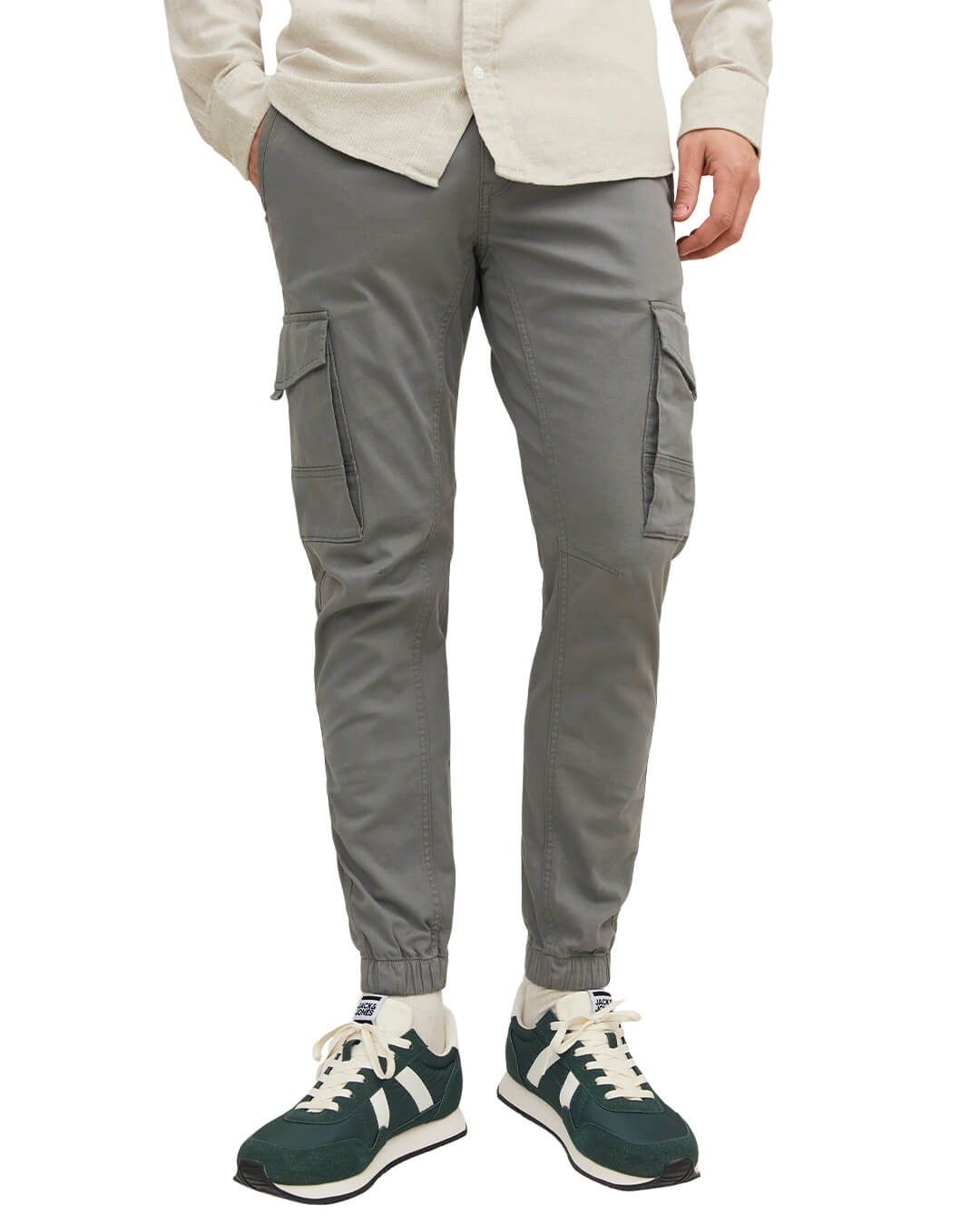 Jack&Jones Trousers Jack&Jones Grey Flake Cargo