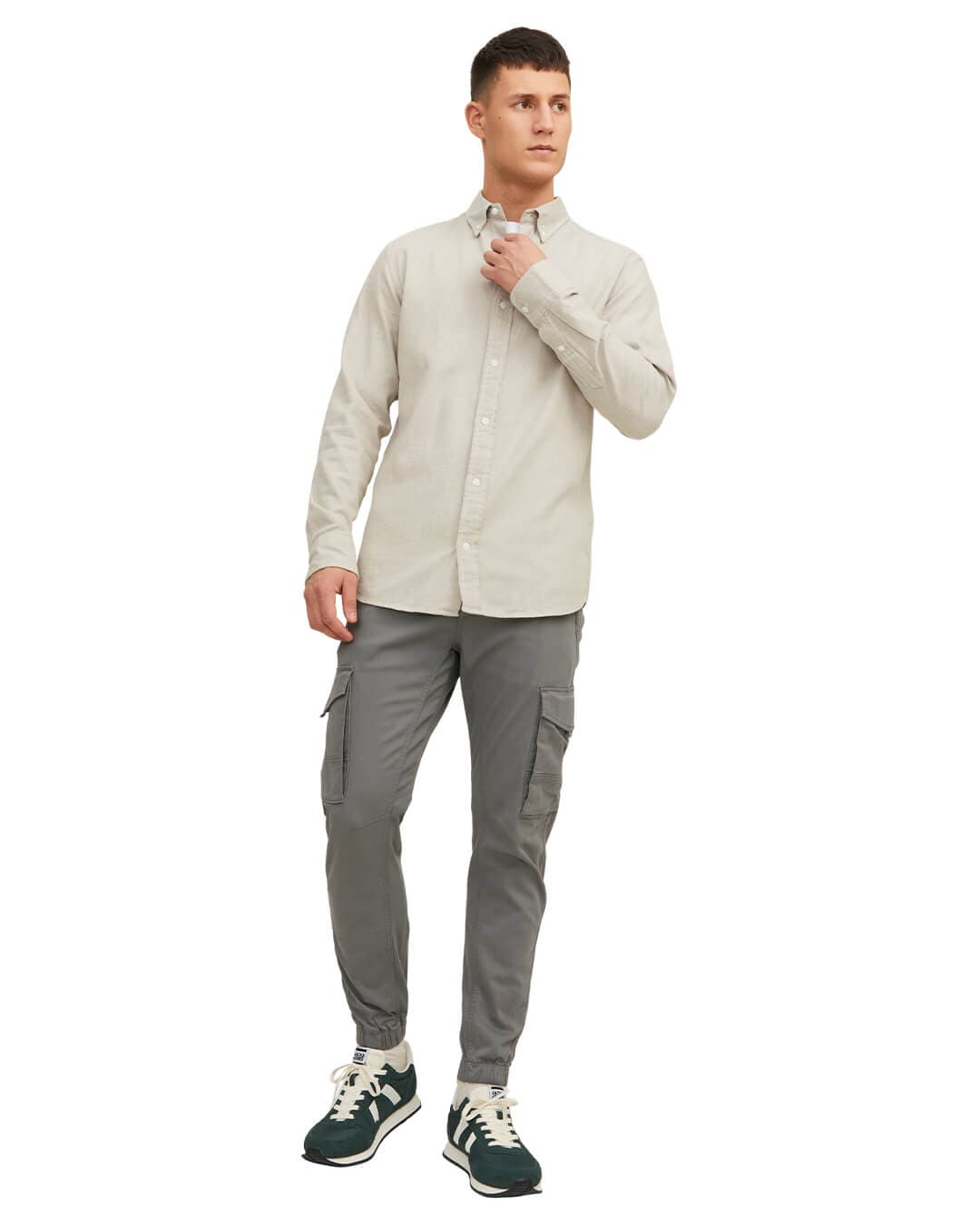 Jack&Jones Trousers Jack&Jones Grey Flake Cargo