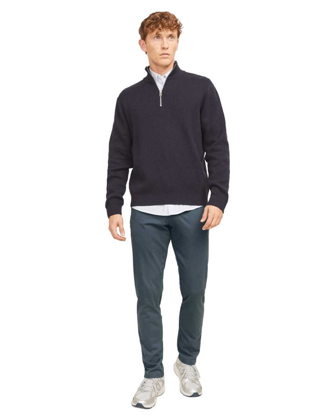 Jack & Jones Trousers Jack & Jones Grey Marco Bowie Slim Fit Chinos