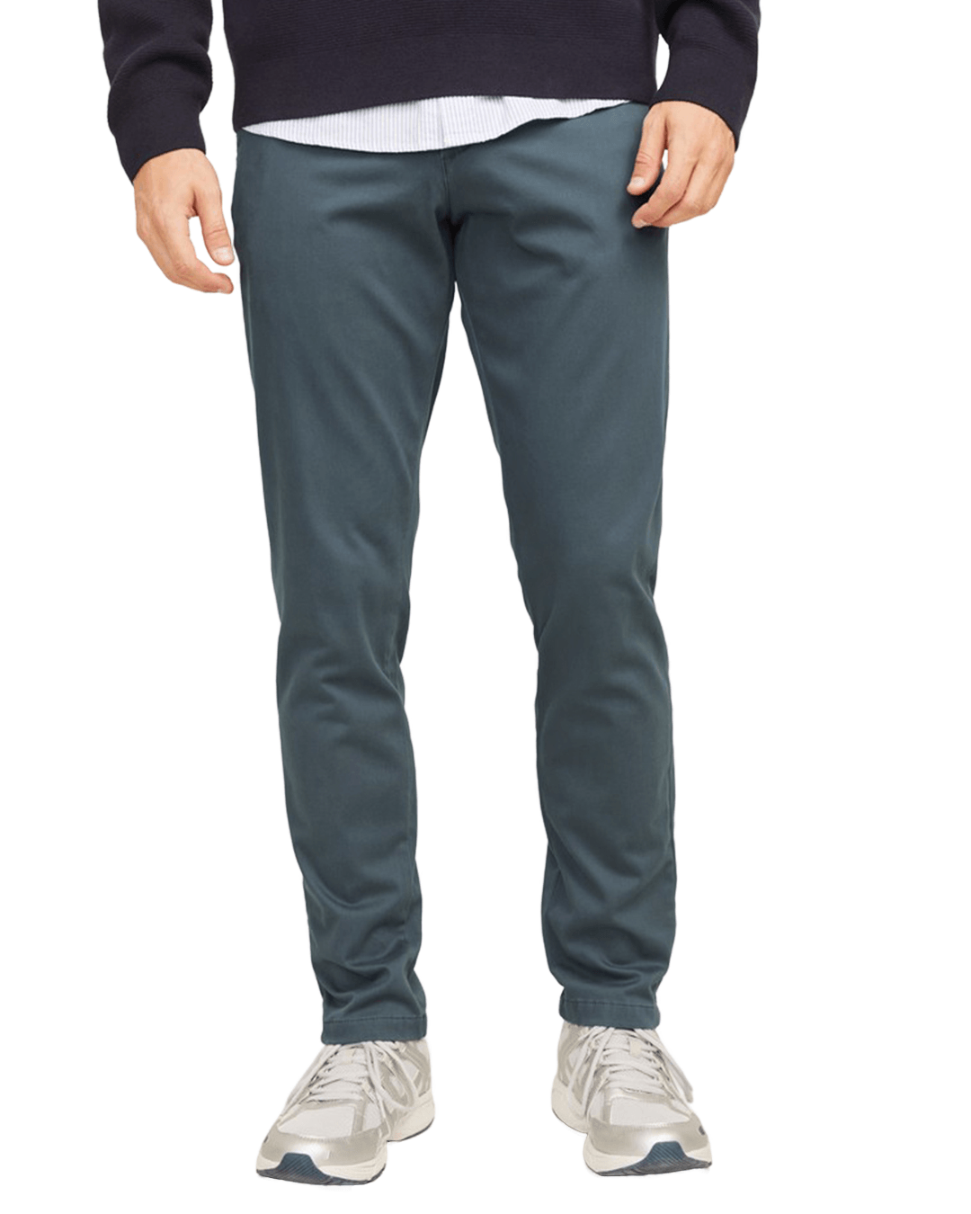 Jack & Jones Trousers Jack & Jones Grey Marco Bowie Slim Fit Chinos