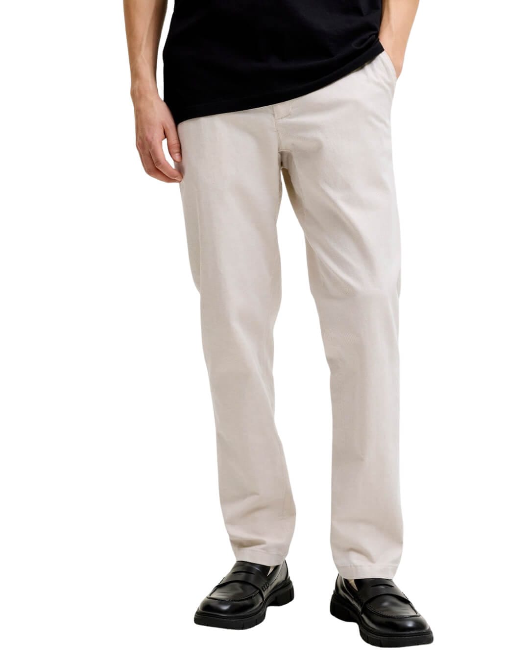 Jack & Jones Trousers Jack & Jones Jpstollie Haven Chino Sn Moonbeam