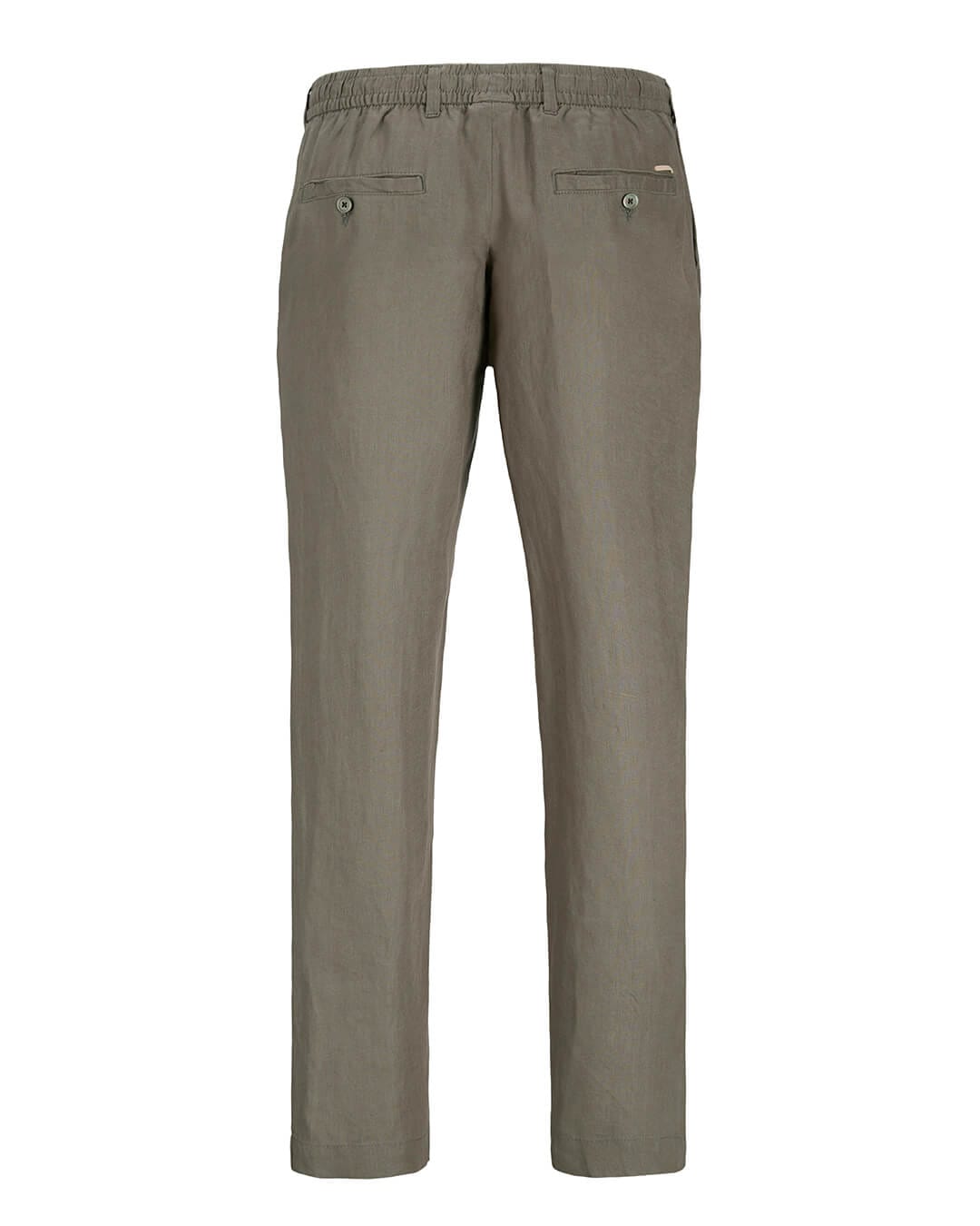 Jack & Jones Trousers Jack & Jones Olive  Jpstkarl Lawrence Linen Chino Trousers