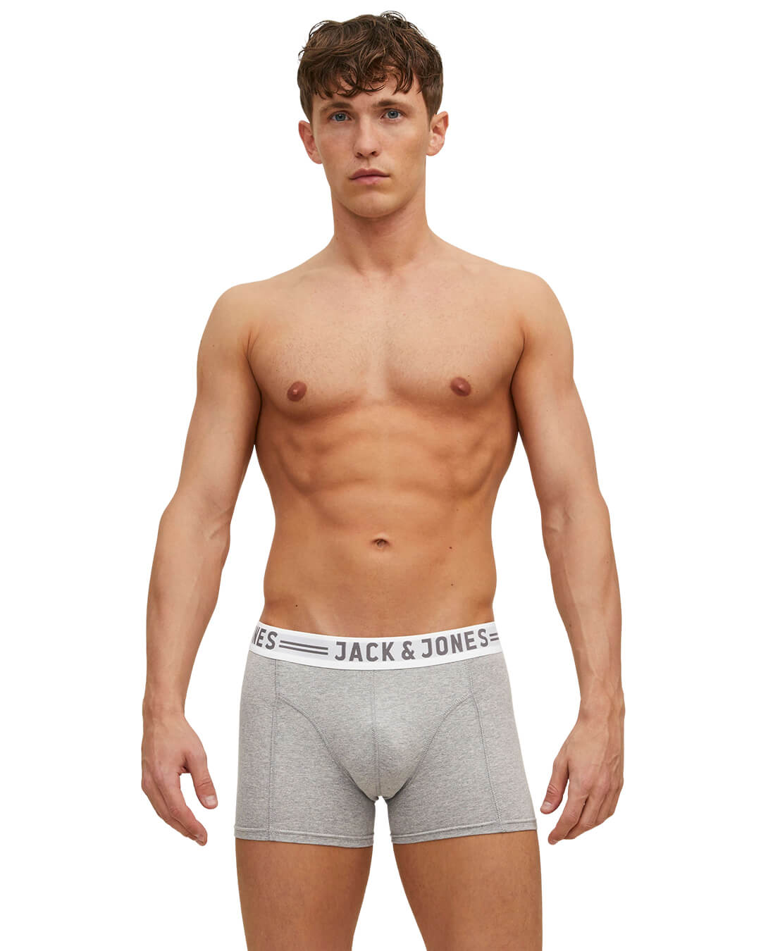Jack&Jones Underwear 2XL Jack&Jones Light Grey Melange Black&White 3-Pack Underwear