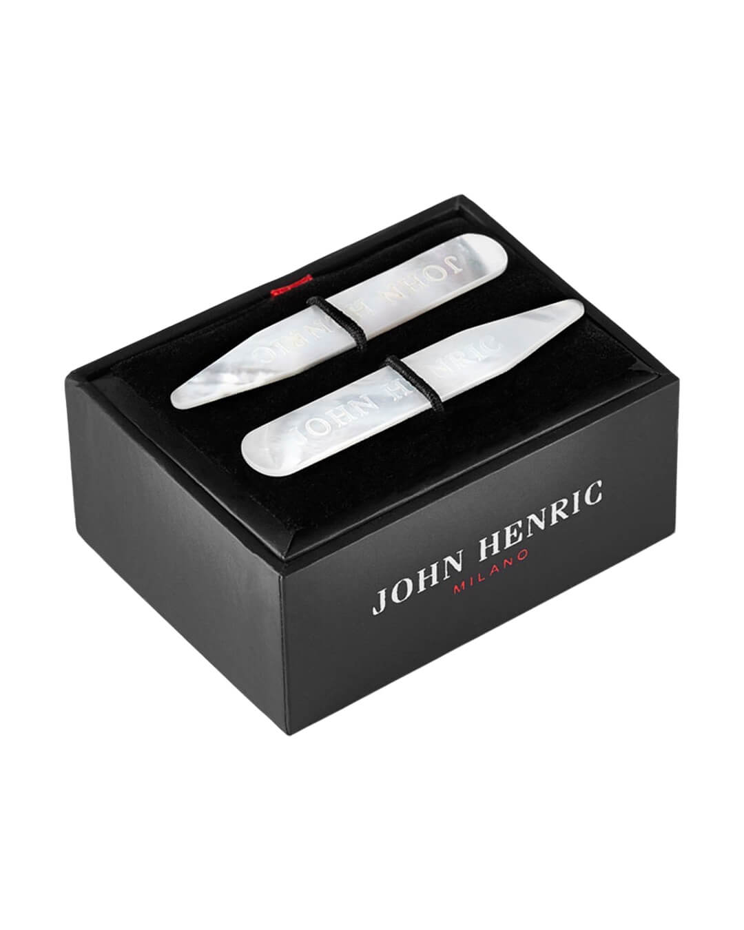 John Henric Collar Stays One Size John Henric Silver Shiny Collar Stay