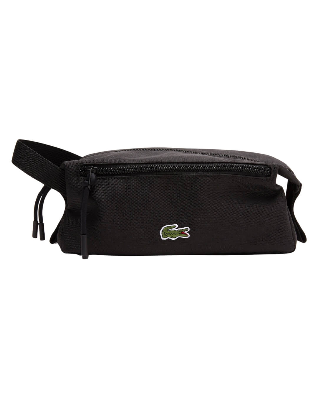 Lacoste Bags ONE Lacoste Black Unisex Zippered Toiletry Bag