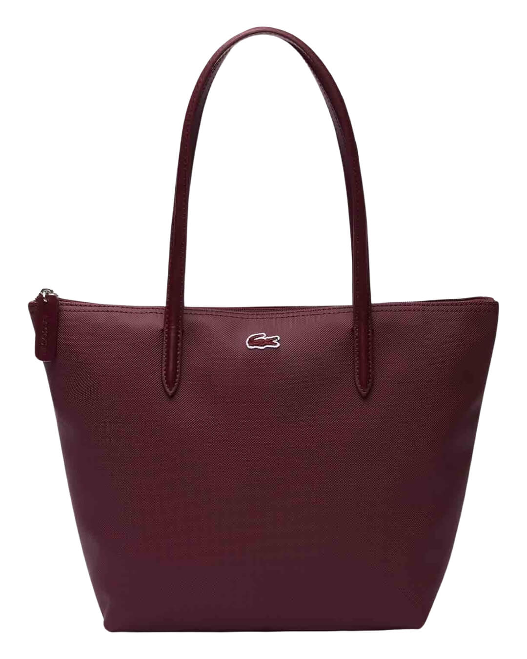Lacoste Bags ONE Lacoste Burgundy L.12.12 Concept Small Zip Tote Bag