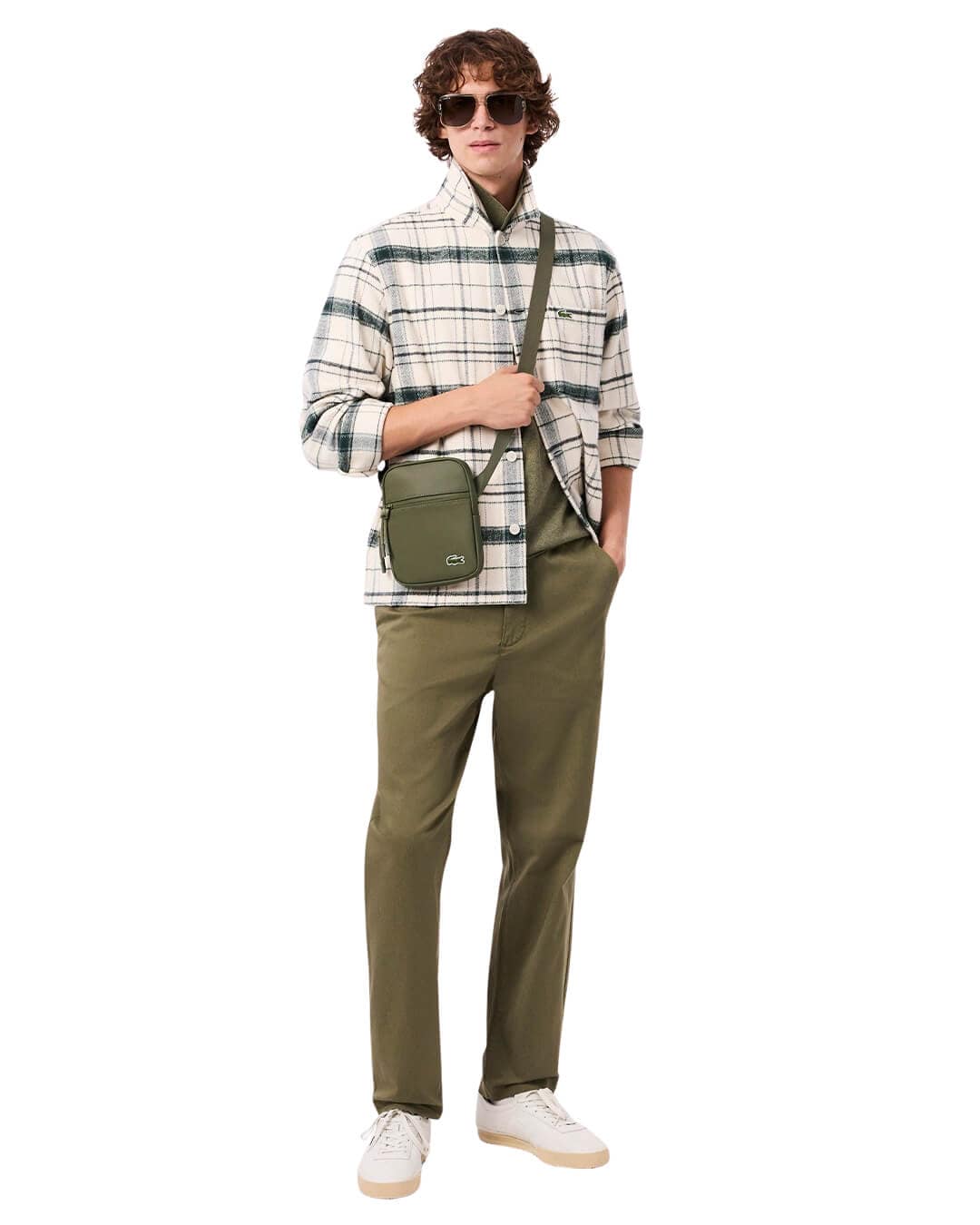 Lacoste Bags ONE Lacoste Green Men'S Bag N62 Ivy