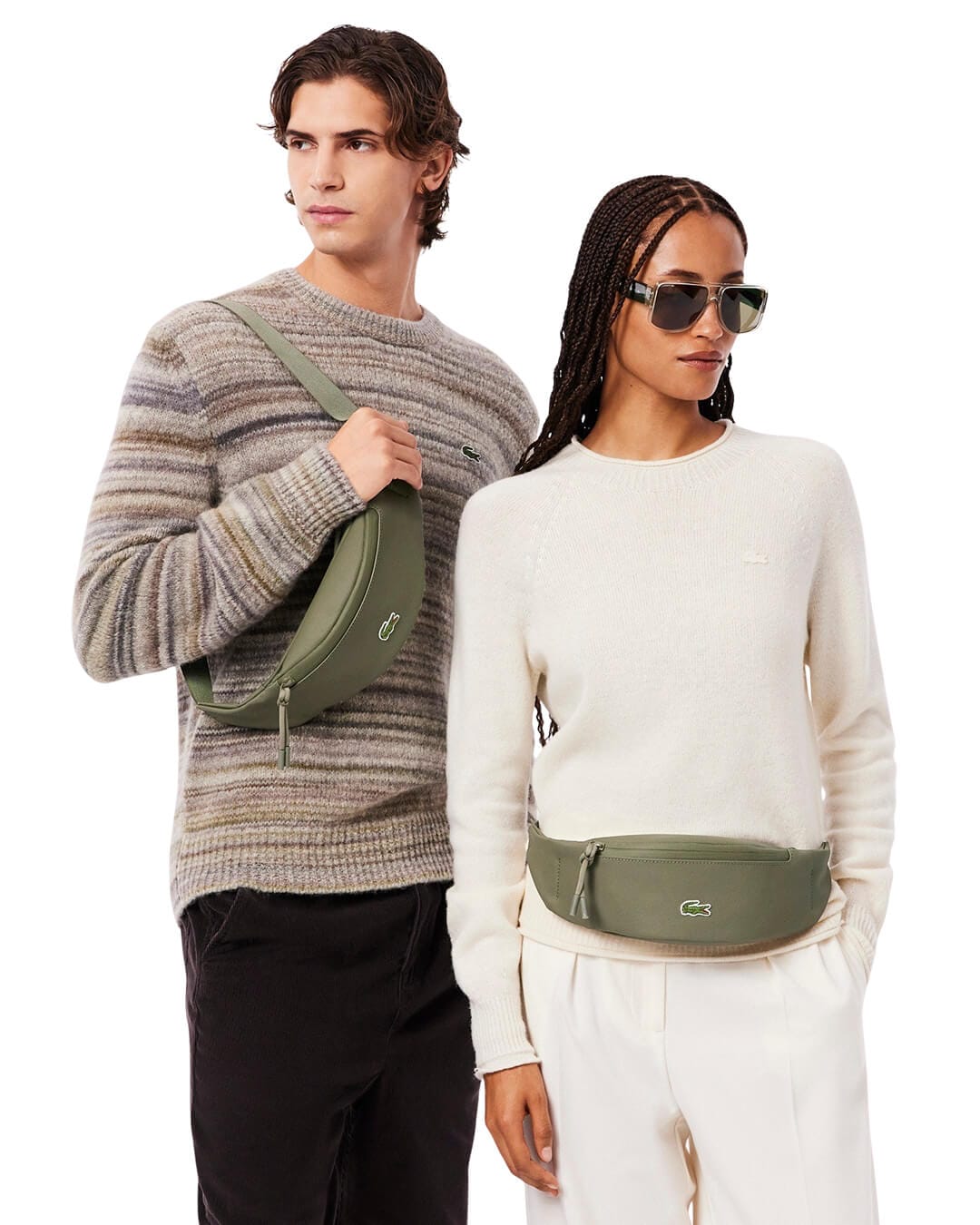 Lacoste Bags ONE Lacoste Green Men'S Waist Bag N62 Ivy