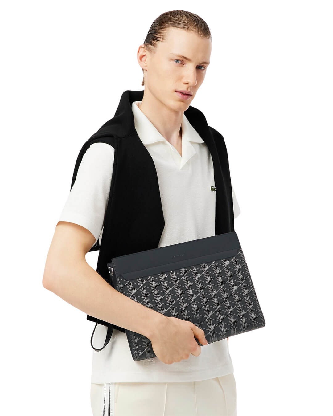 Lacoste Bags One Size Lacoste Men'S The Blend Computer Pouch Black Bags