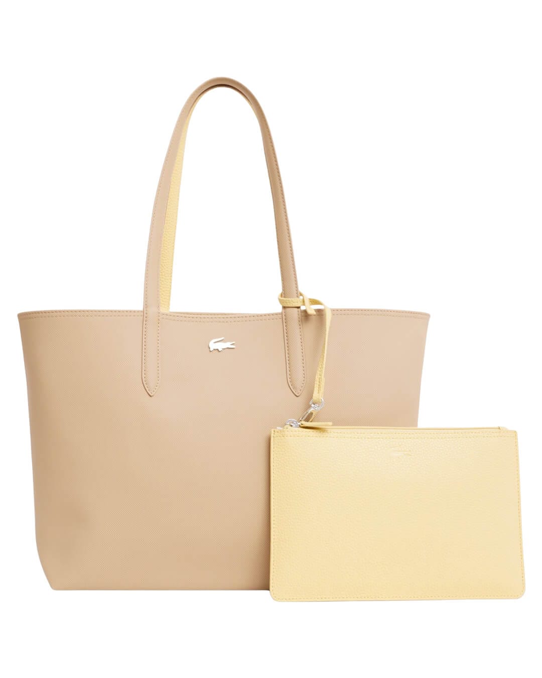 Lacoste Bags One Size Lacoste Wome'S Anna Reversible Shopping Bag Beige Bags