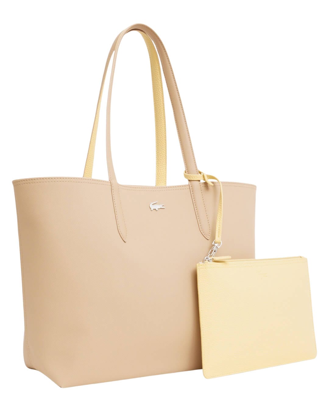 Lacoste Bags One Size Lacoste Wome'S Anna Reversible Shopping Bag Beige Bags