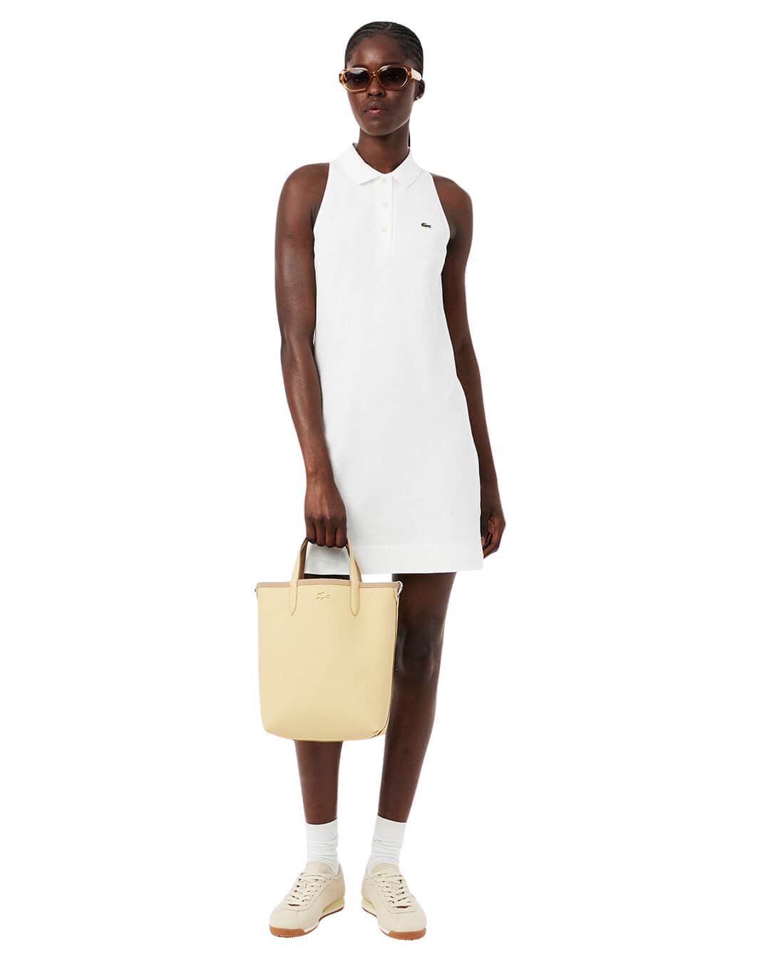 Lacoste Bags One Size Lacoste Women'S Anna Vertical Tote Bag Beige Bags