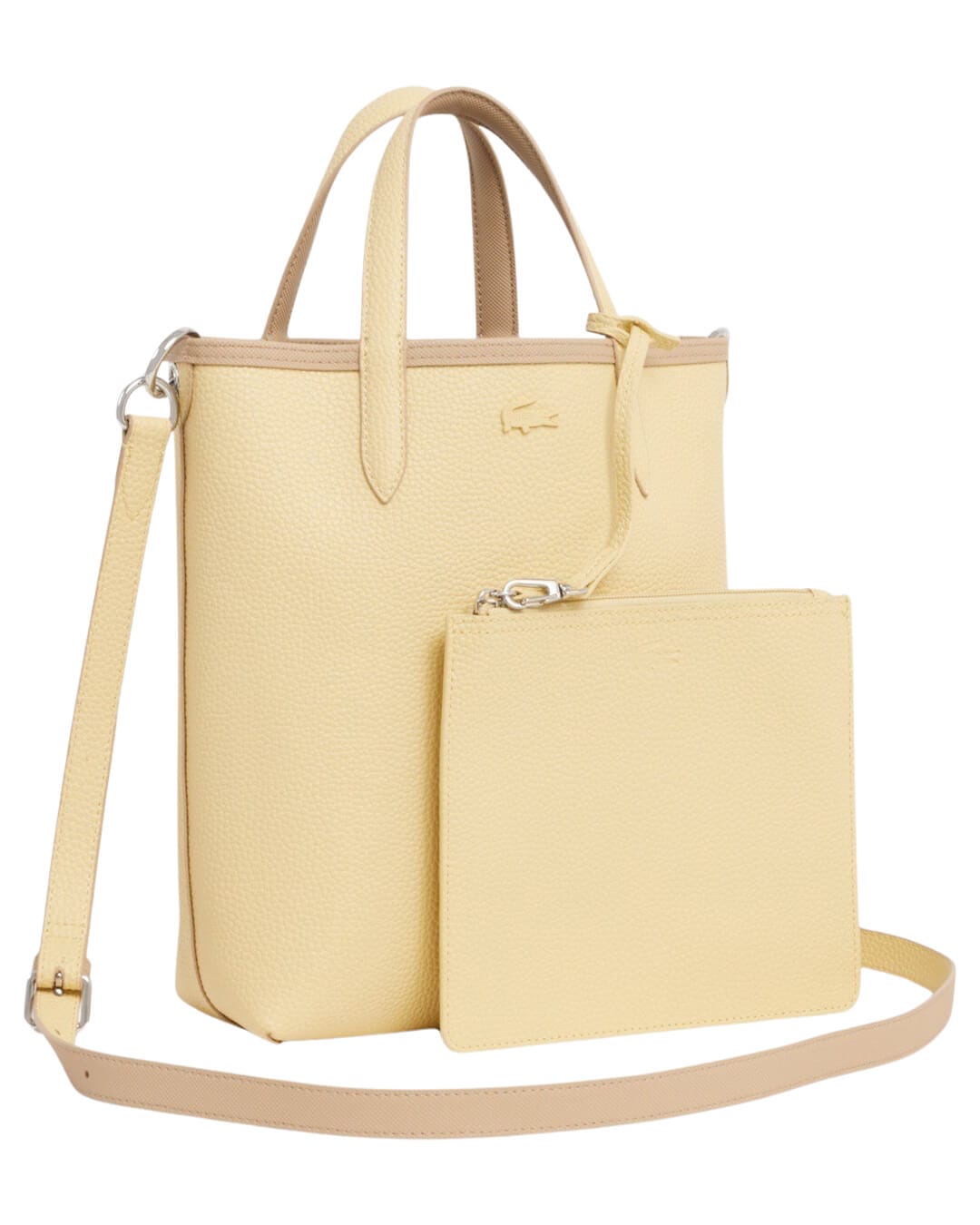 Lacoste Bags One Size Lacoste Women'S Anna Vertical Tote Bag Beige Bags