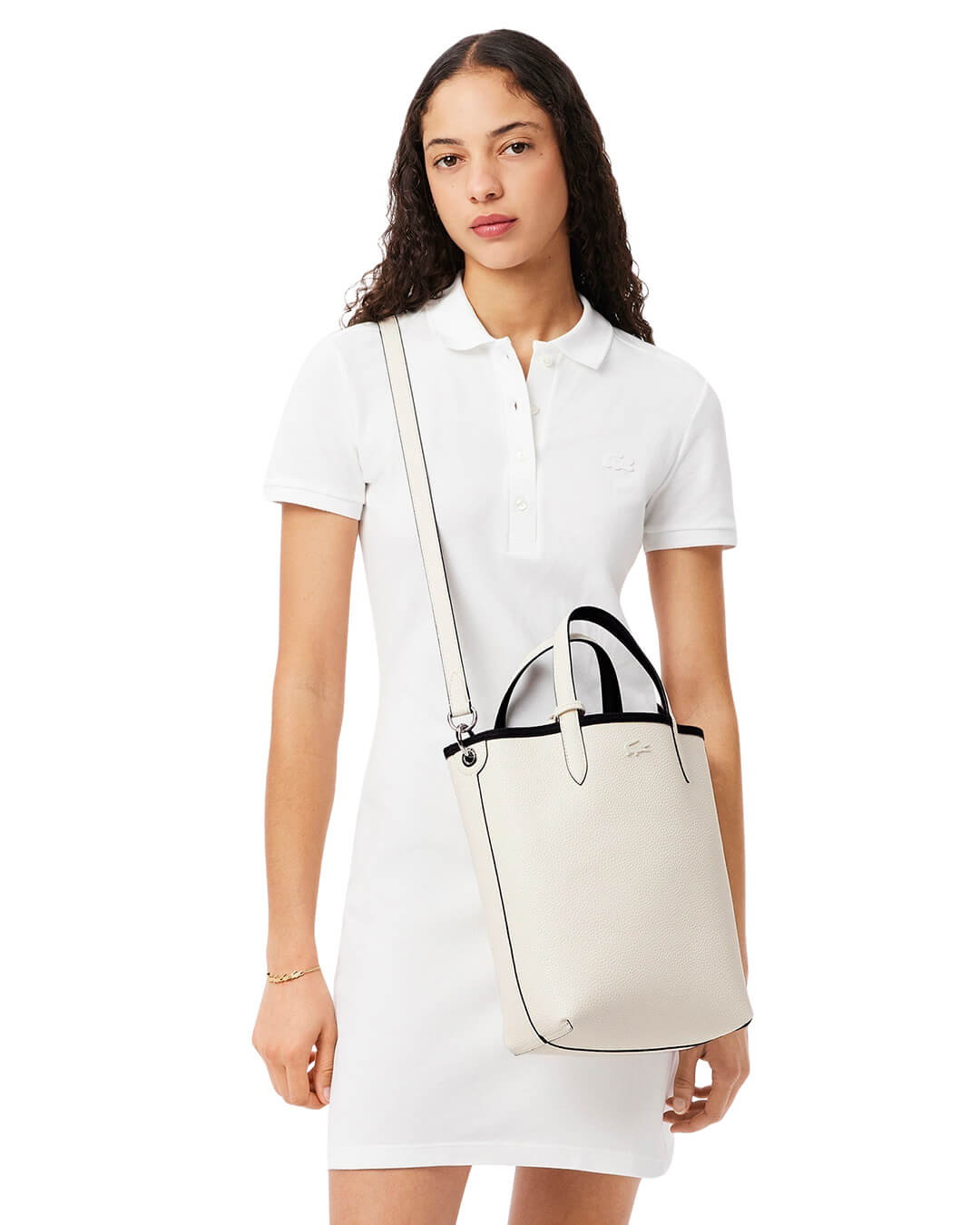 Lacoste Bags One Size Lacoste Women'S Anna Vertical Tote Bag Black Bags
