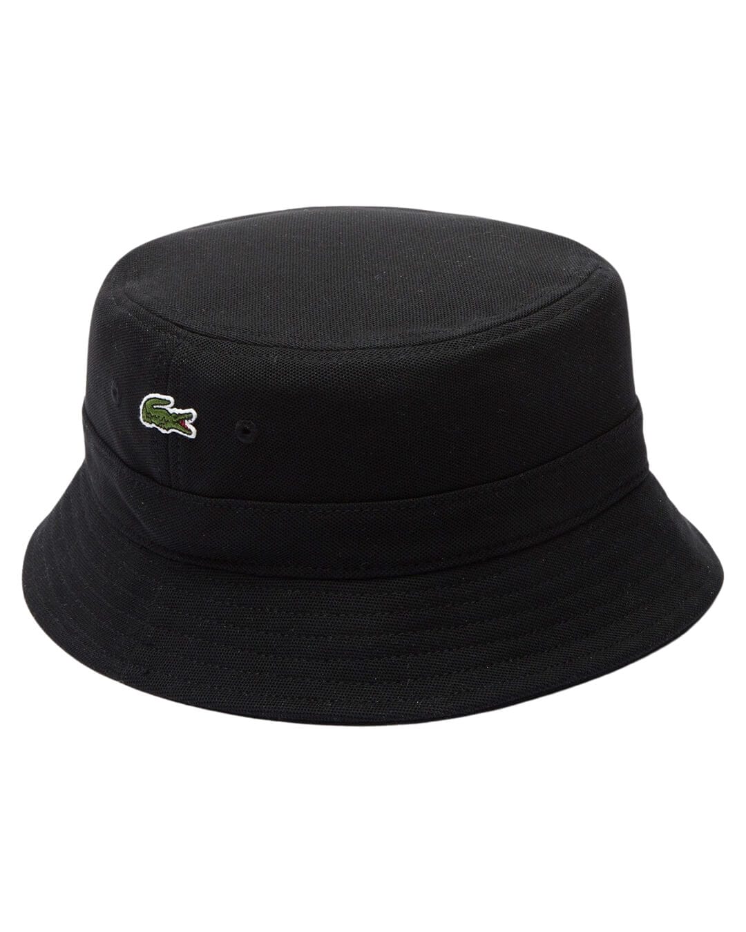 Lacoste Caps S Lacoste Black Unisex Organic Cotton Bucket Hat