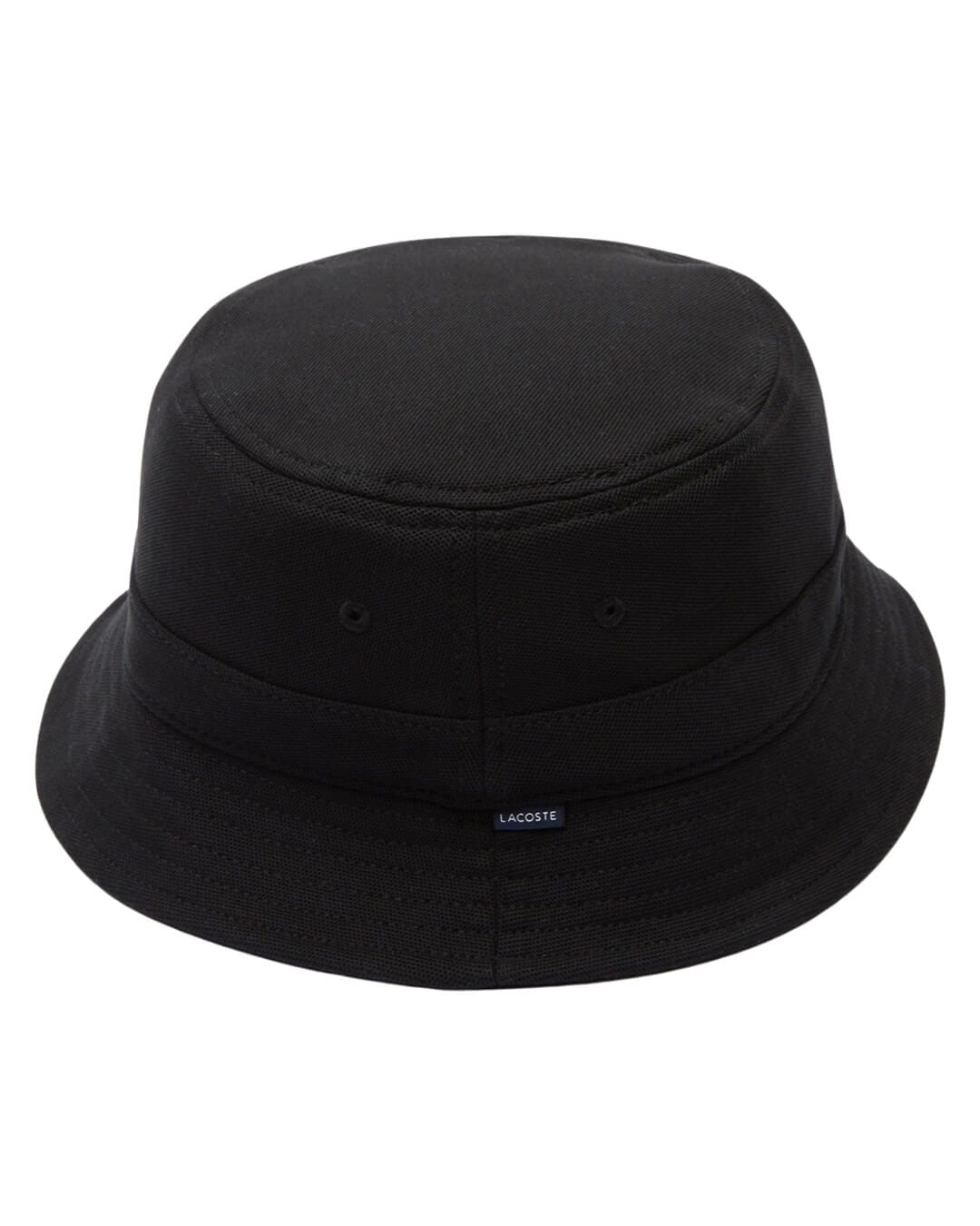 Lacoste Caps S Lacoste Black Unisex Organic Cotton Bucket Hat