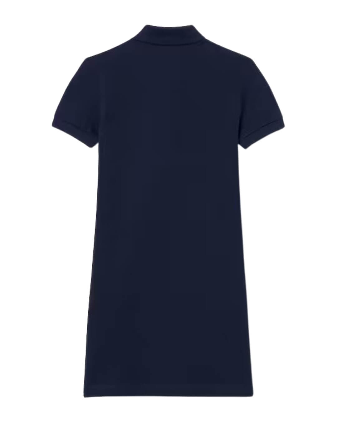 Lacoste Dresses Lacoste Navy  Girl'S Short Sleeved Pique  Dress