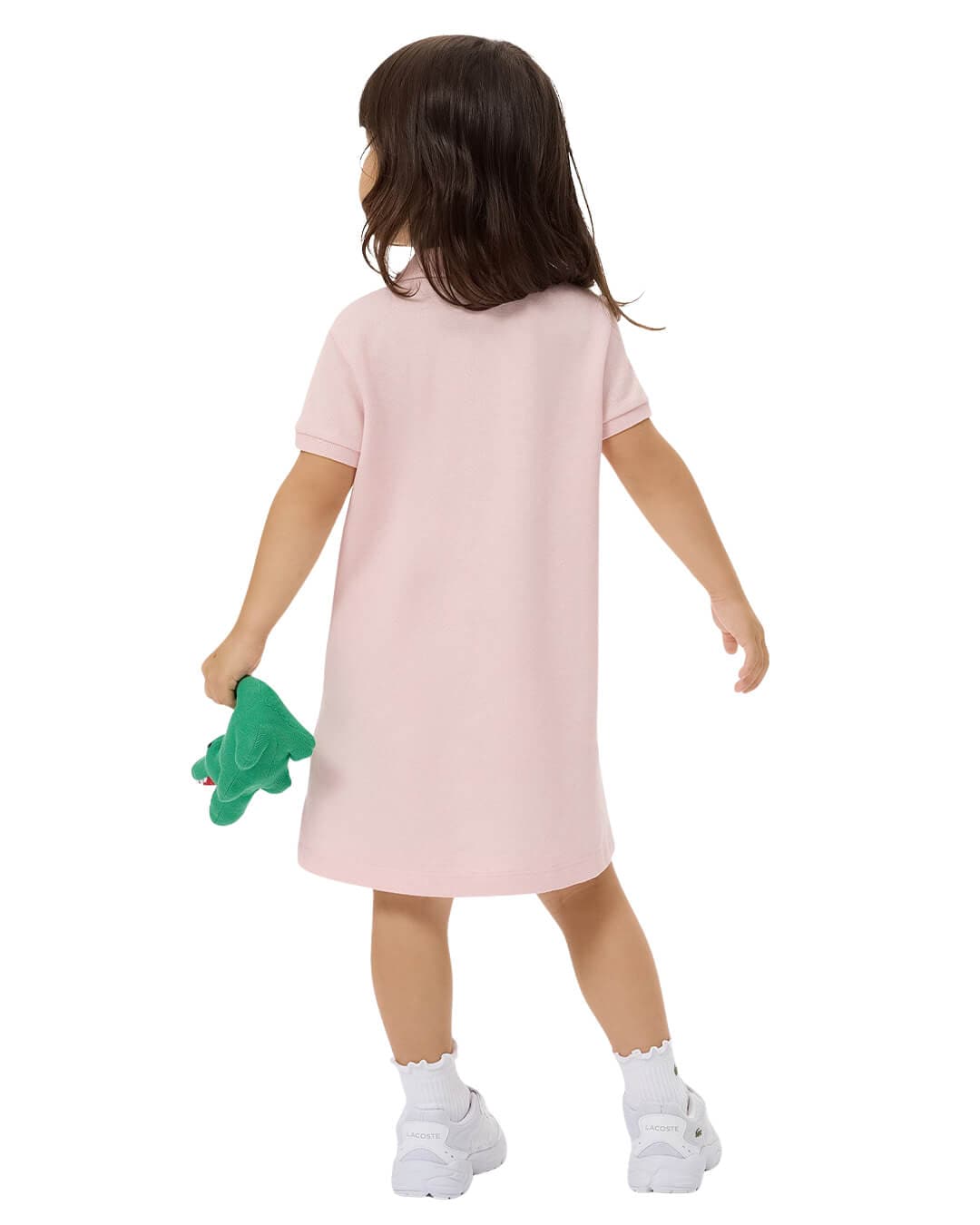 Lacoste Dresses Lacoste Pink Girl'S Short Sleeved Pique Dress