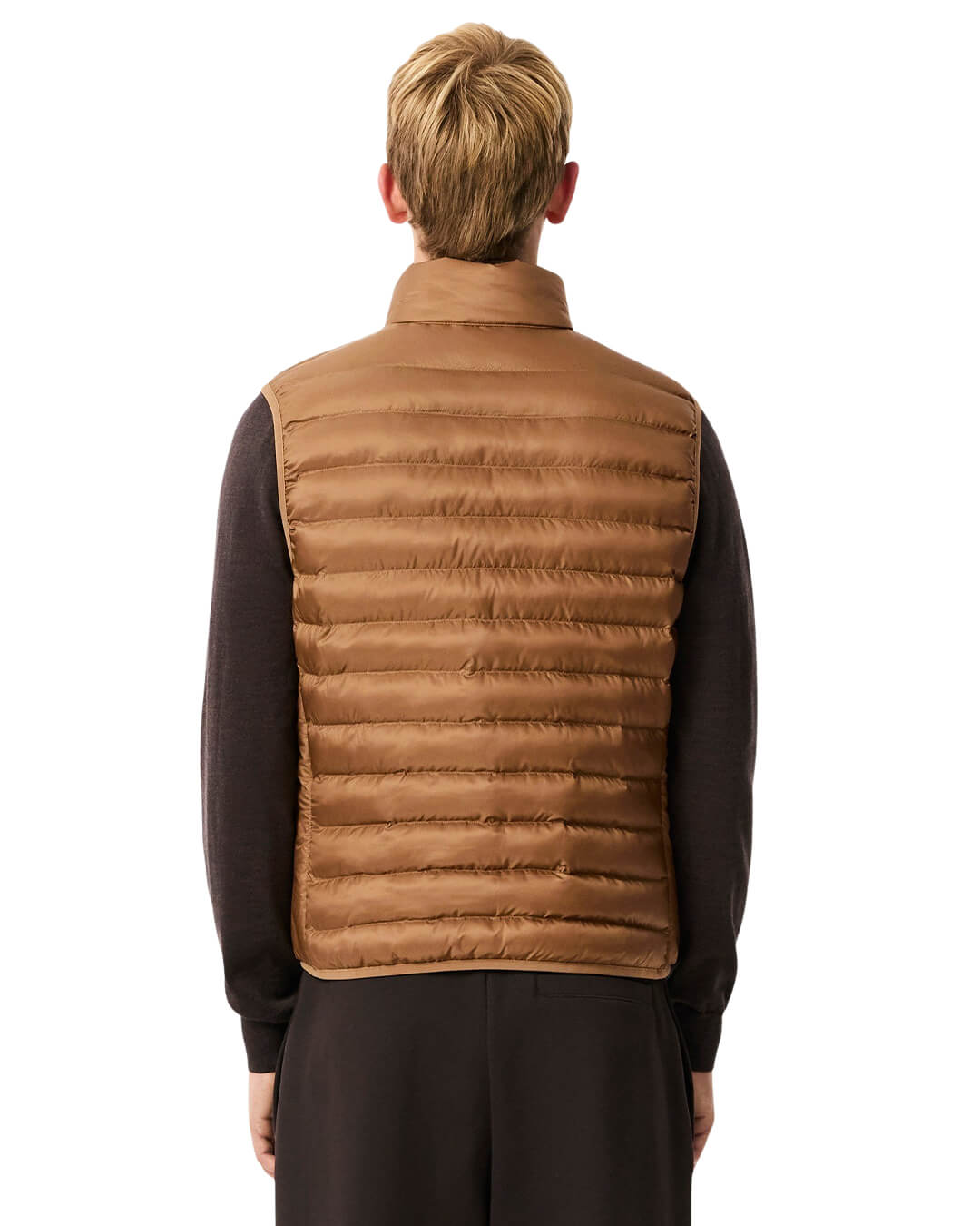 Lacoste Gilets Lacoste Brown Men'S Vests Pws Dark Date