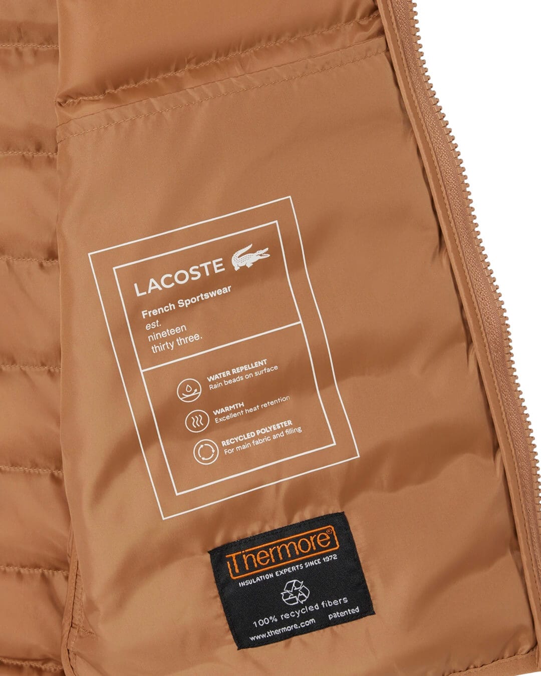 Lacoste Gilets Lacoste Brown Men'S Vests Pws Dark Date