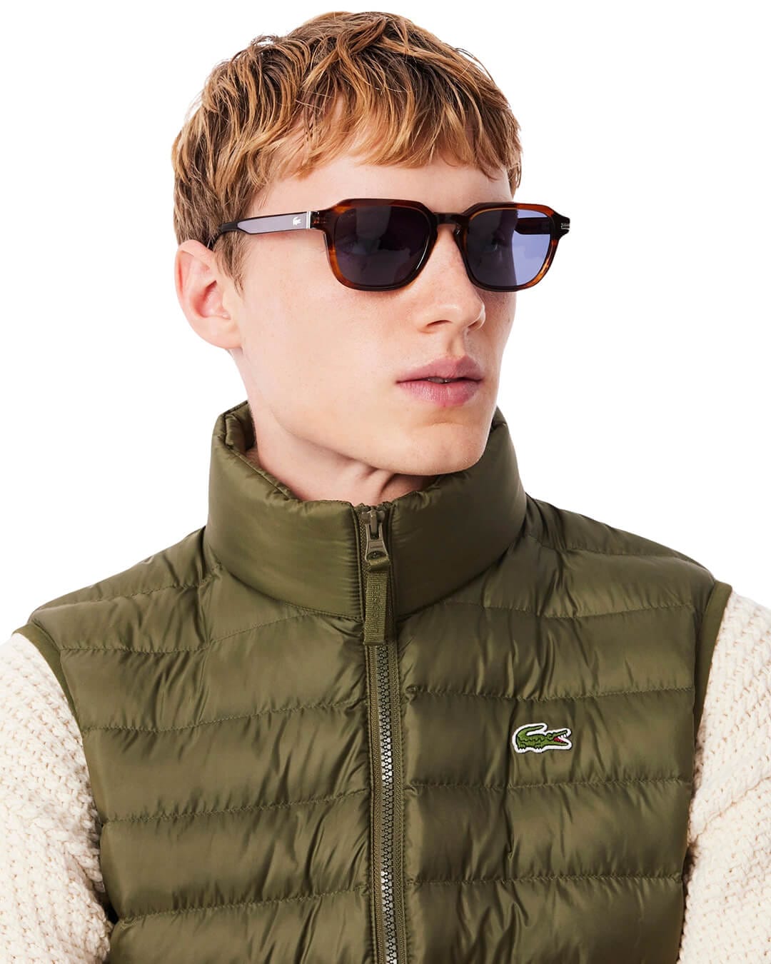 Lacoste Gilets Lacoste Olive Men'S Vests E9F