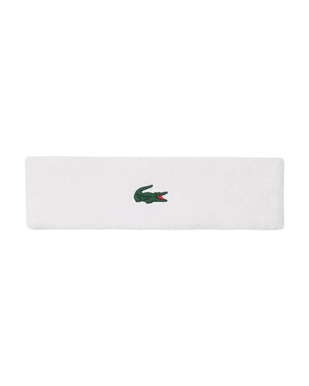 Lacoste Hats One Size Lacoste Unisex'S Roland Garros Edition Headband White Hat