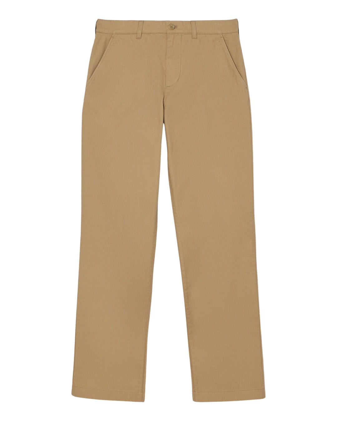 Lacoste Jeans Lacoste Tan Straight Fit Cotton Twill Chinos