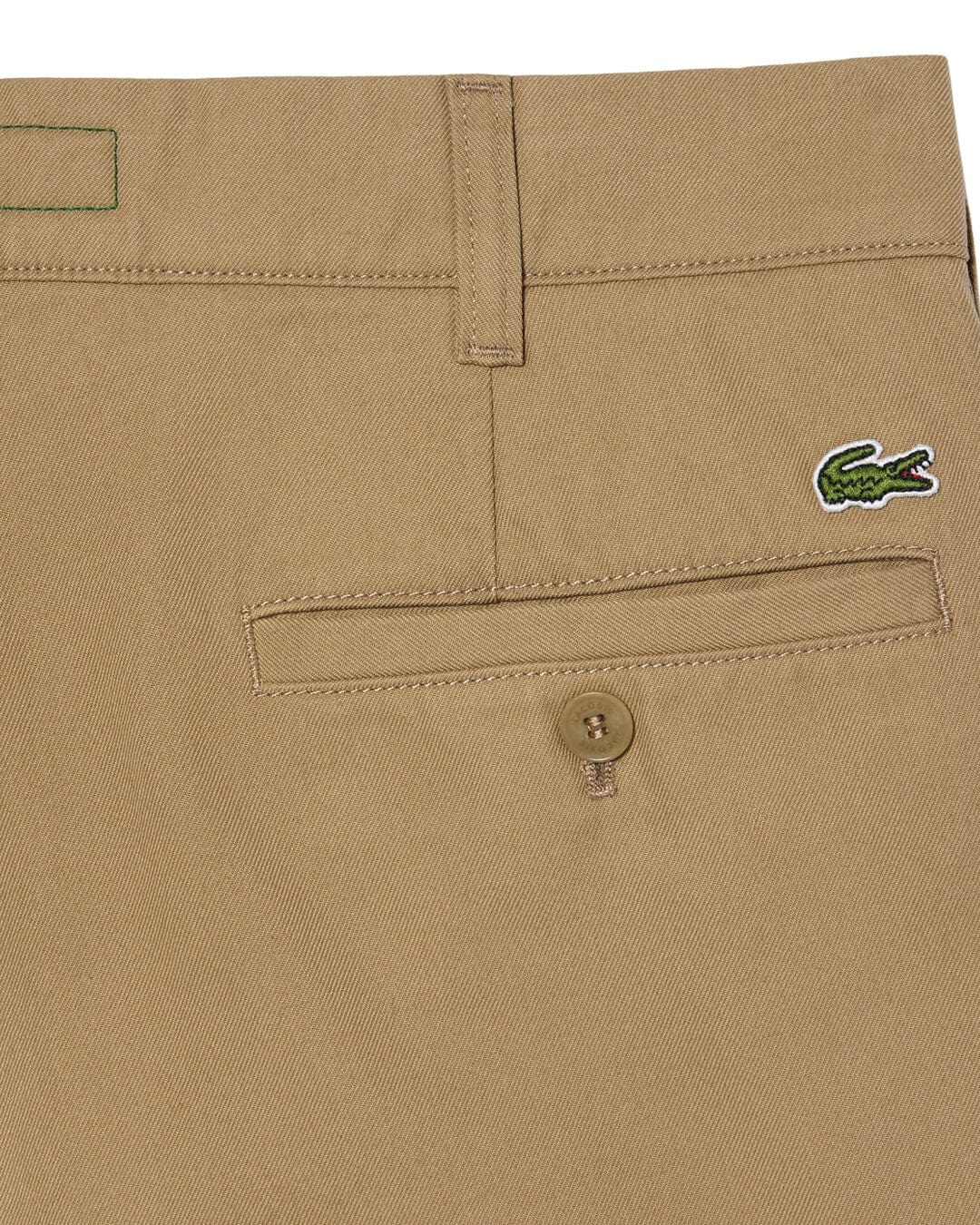 Lacoste Jeans Lacoste Tan Straight Fit Cotton Twill Chinos