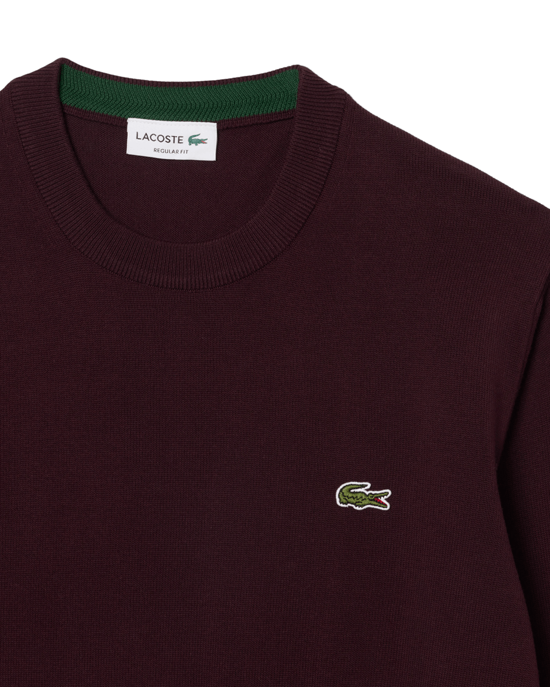 Lacoste Jumpers Lacoste Burgundy Cotton Sweater