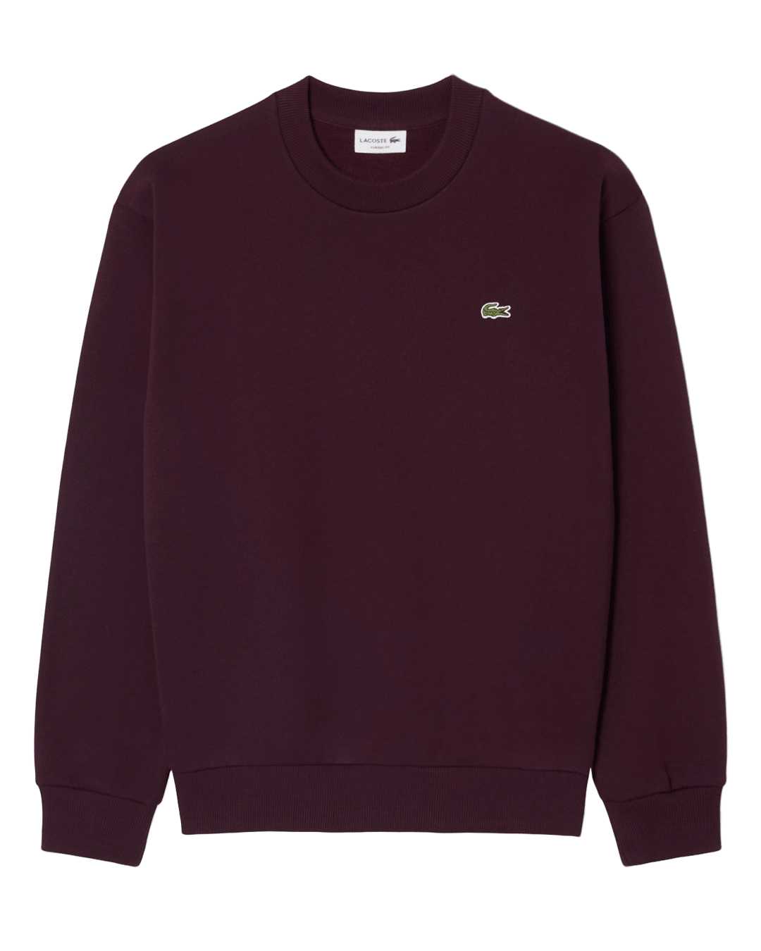 Lacoste Jumpers Lacoste Burgundy Sweatshirt