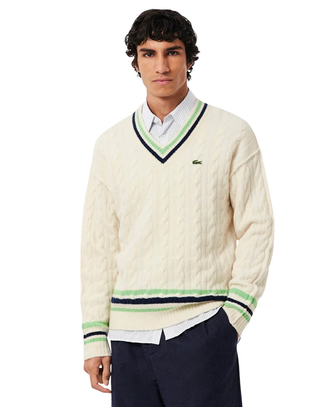 Lacoste Jumpers Lacoste Cream Men'S 9Ii Lapland Liamone Navy Blue
