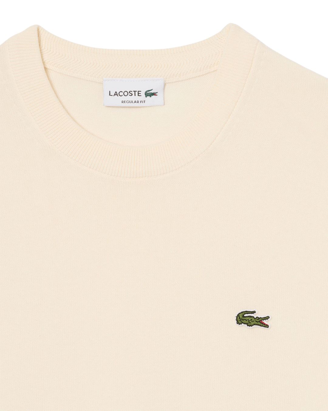 Lacoste Jumpers Lacoste Off-White Cotton Sweater