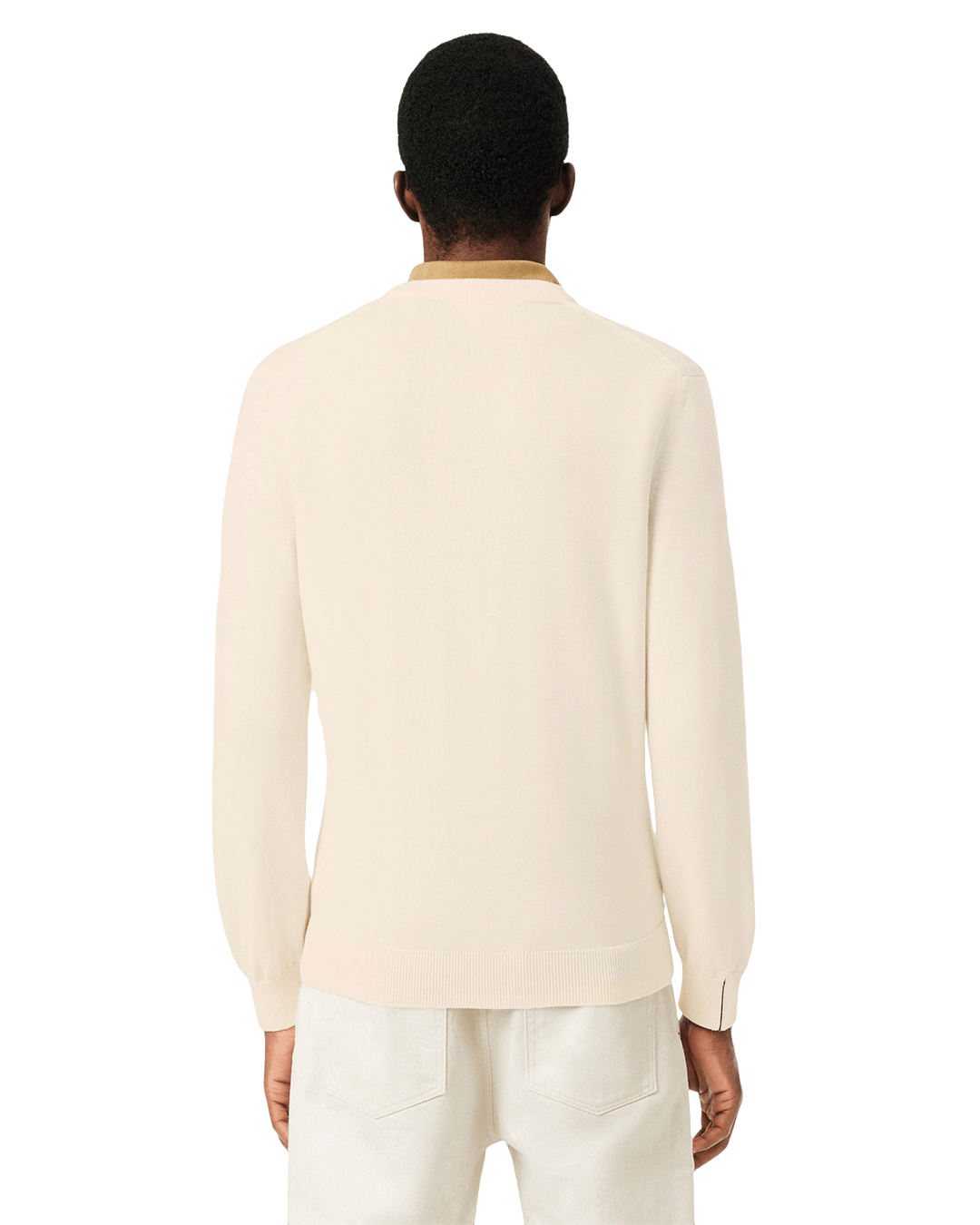 Lacoste Jumpers Lacoste Off-White Cotton Sweater