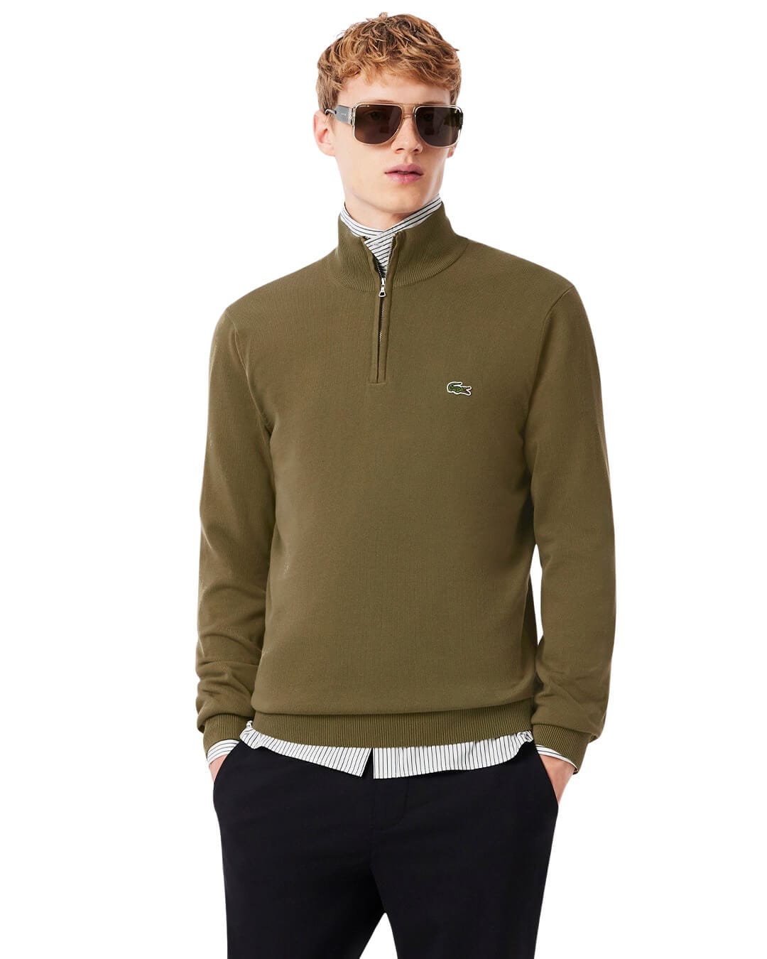Lacoste Jumpers Lacoste Olive Men'S E9F