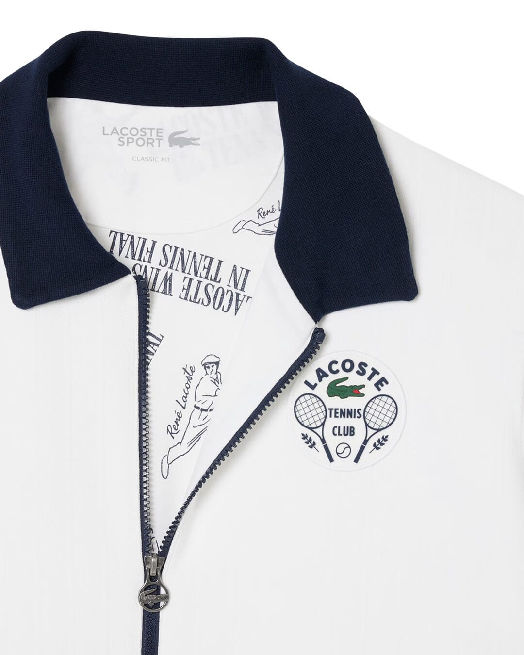 Lacoste Jumpers Lacoste White Men'S 522 Navy Blue