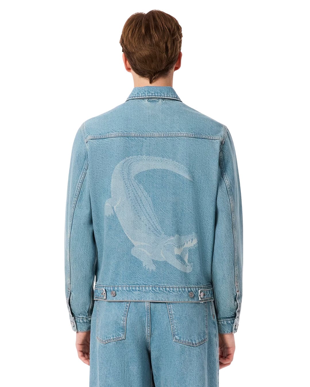 Lacoste Outerwear Lacoste Blue Men'S Jackets Mku Washed Bleach