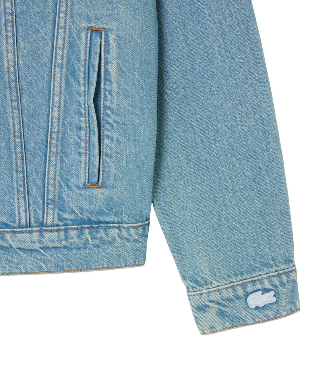 Lacoste Outerwear Lacoste Blue Men'S Jackets Mku Washed Bleach